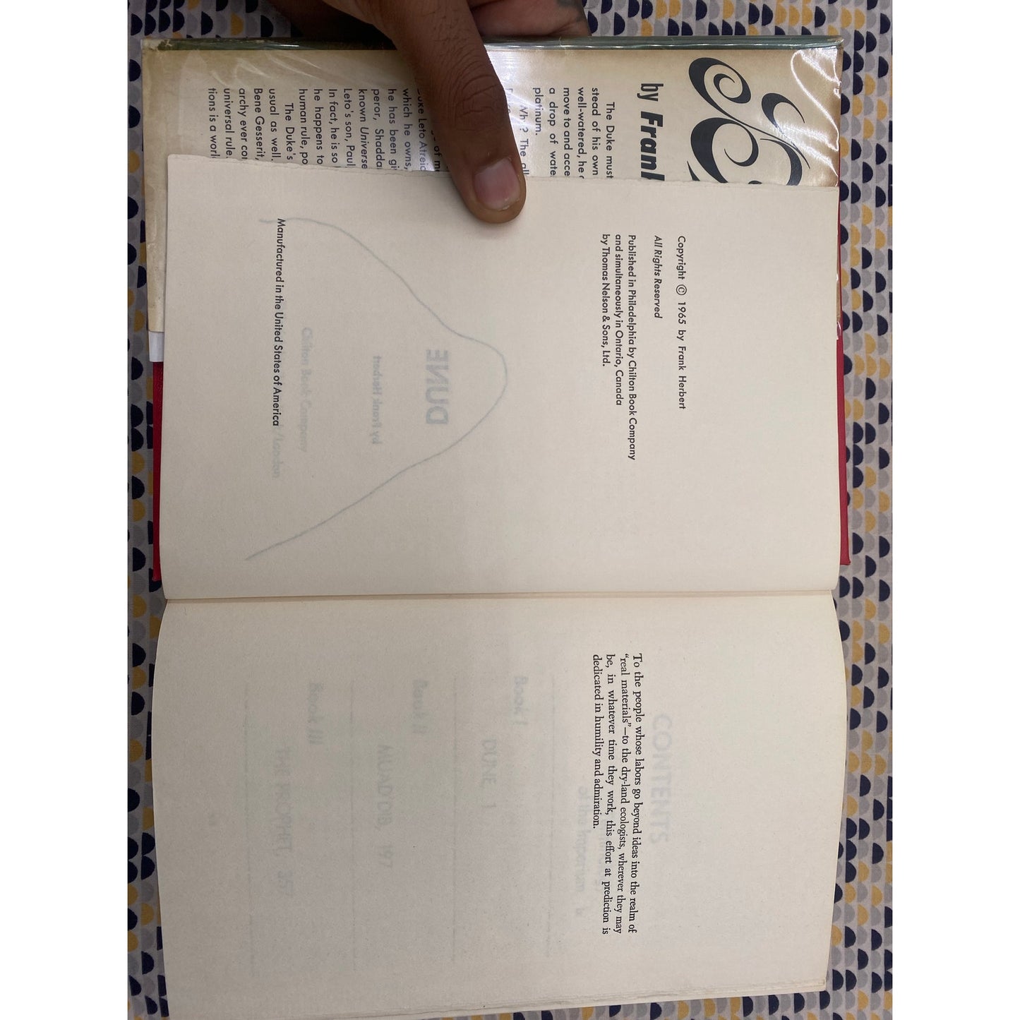 Dune - Frank Herbert - Chilton Publishing - Club Edition - 23P Gutter