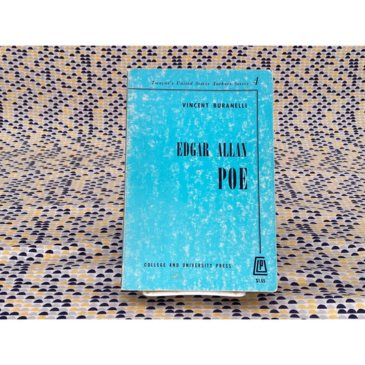 Twayne's United States Authors Series #4: Edgar Allan Poe - Vincent Buranelli - Vintage Paperback Book - 1961