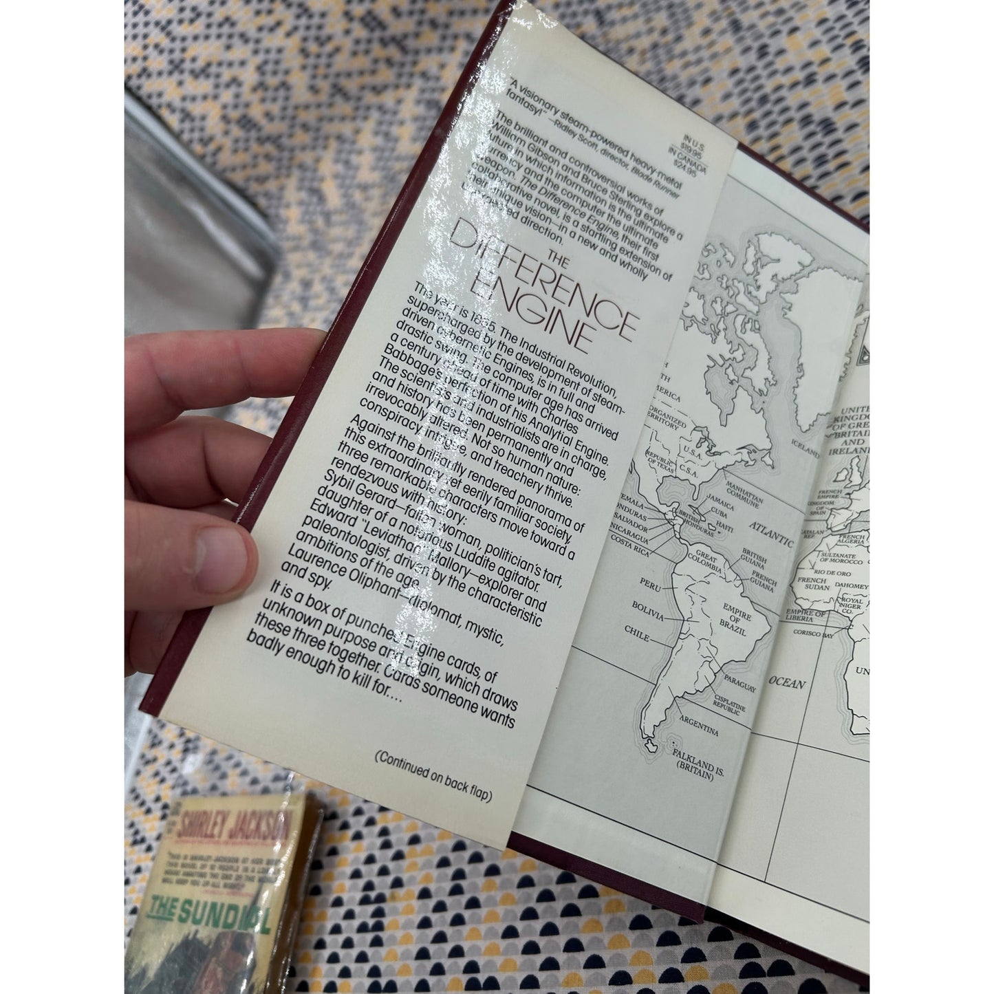 Difference Engine  - William Gibson and Bruce Sterling - Hardcover - Bantam Spectra - 1st Edition, 1st Print
