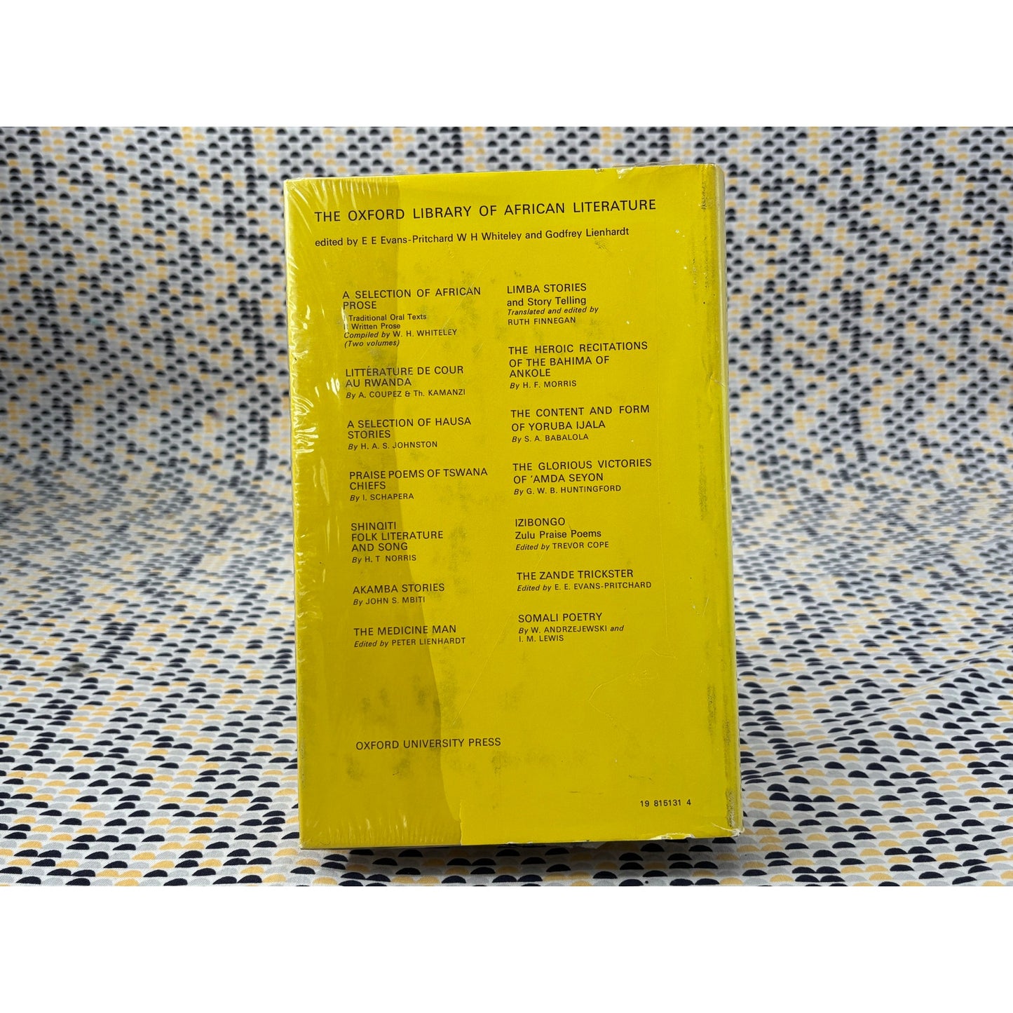 Oral Literature in Africa - Ruth Finnegan - Oxford Library of African Literature - Hardcover