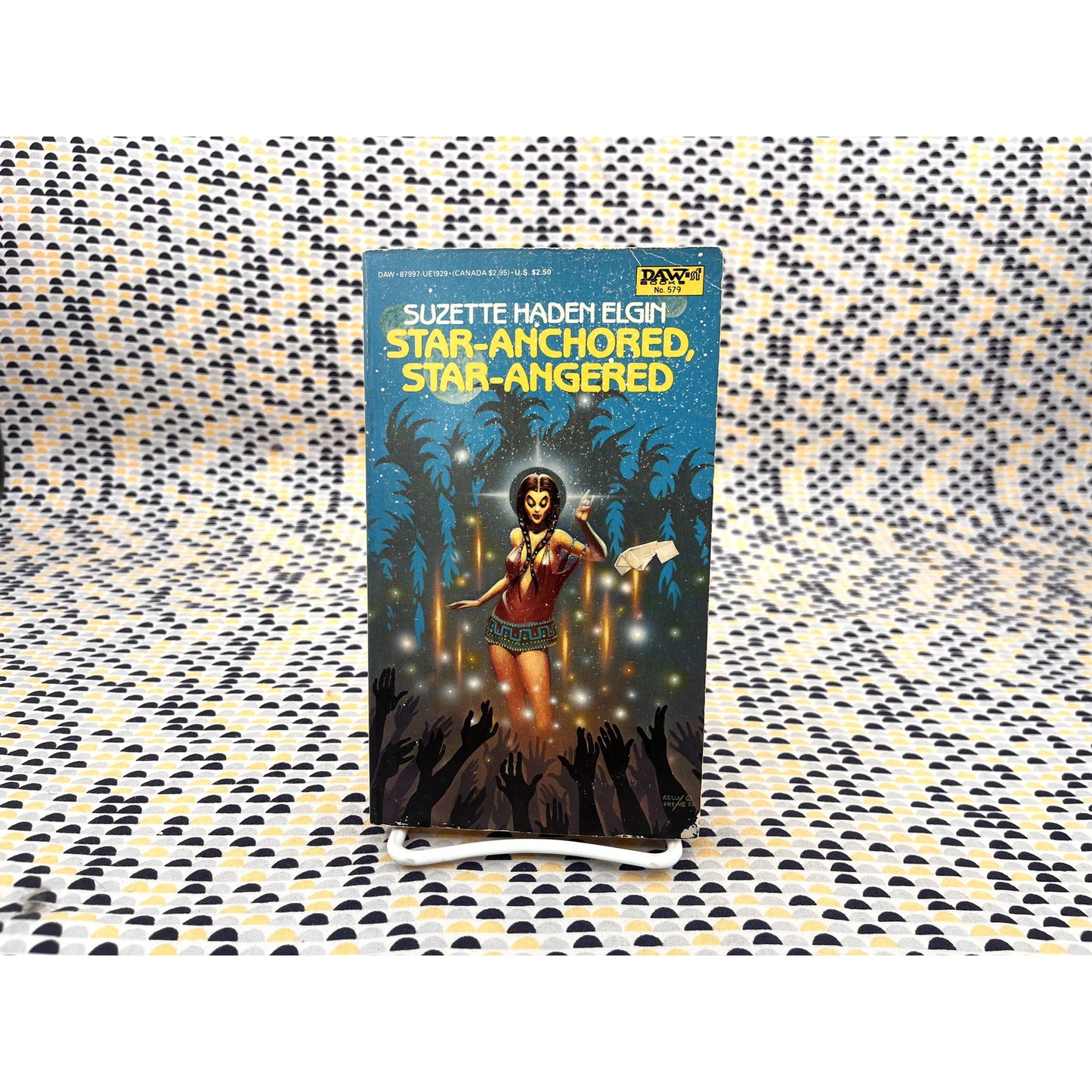 Star-Anchored, Star-Angered - Suzette Haden Elgin - Vintage Paperback Book - Daw Edition