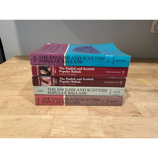 The English and Scottish Popular Ballads - 5 Volume Set - Vintage Paperbacks