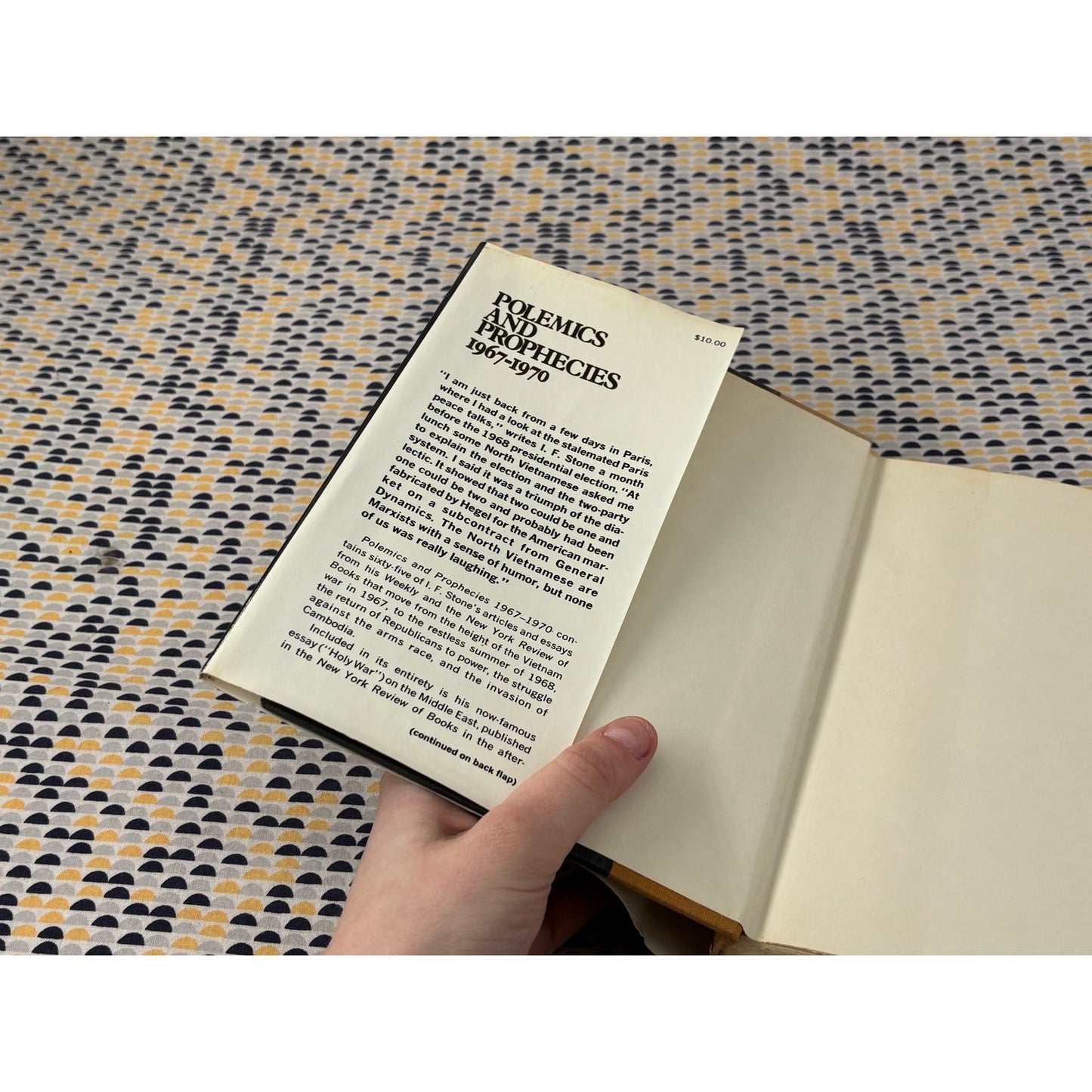 Polemics and Prophecies 1967-1970 - I. F. Stone - Random House - Hardcover - 1st Edition