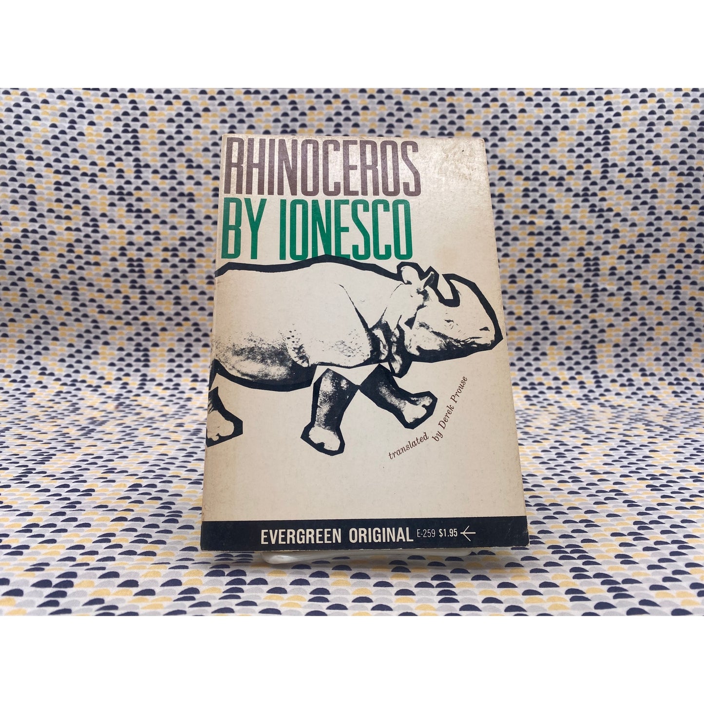 Rhinoceros - Eugene Ionesco - Vintage Paperback Book- Evergreen Original Edition