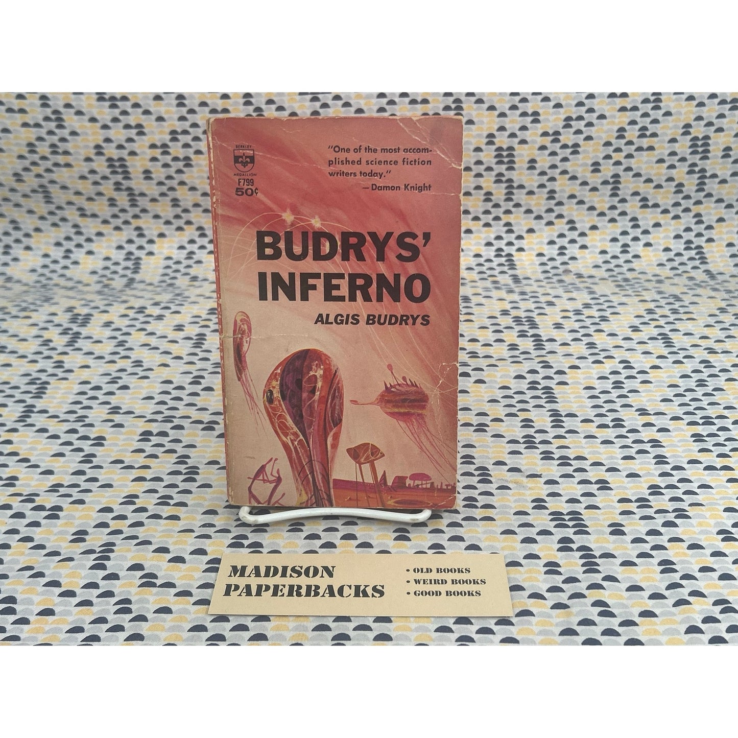 Budrys' Inferno - Algis Budrys - Berkley medallion F799 - Richard Powers cover - Vintage Paperbacks