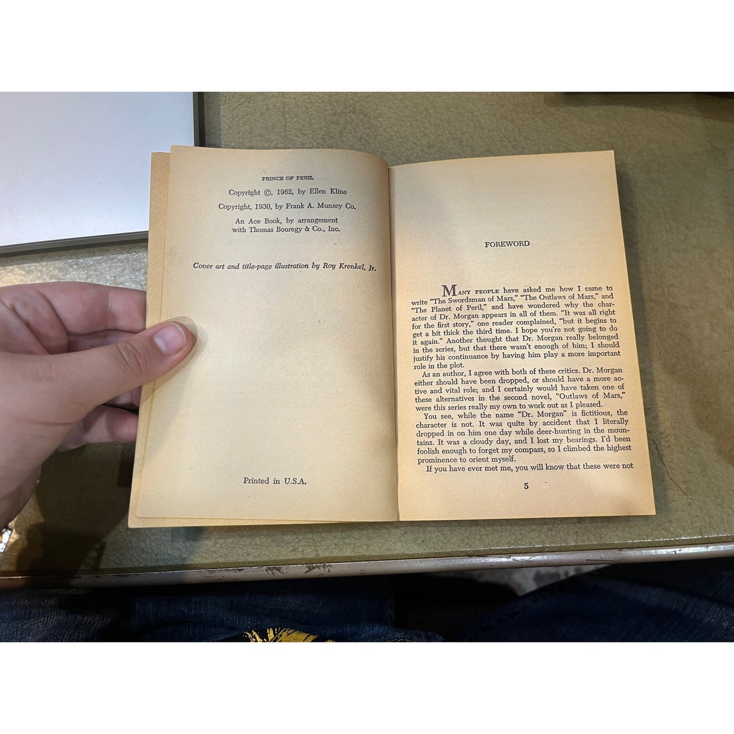Prince of Peril - Otis Adelbert Kline - Ace Books - Paperback
