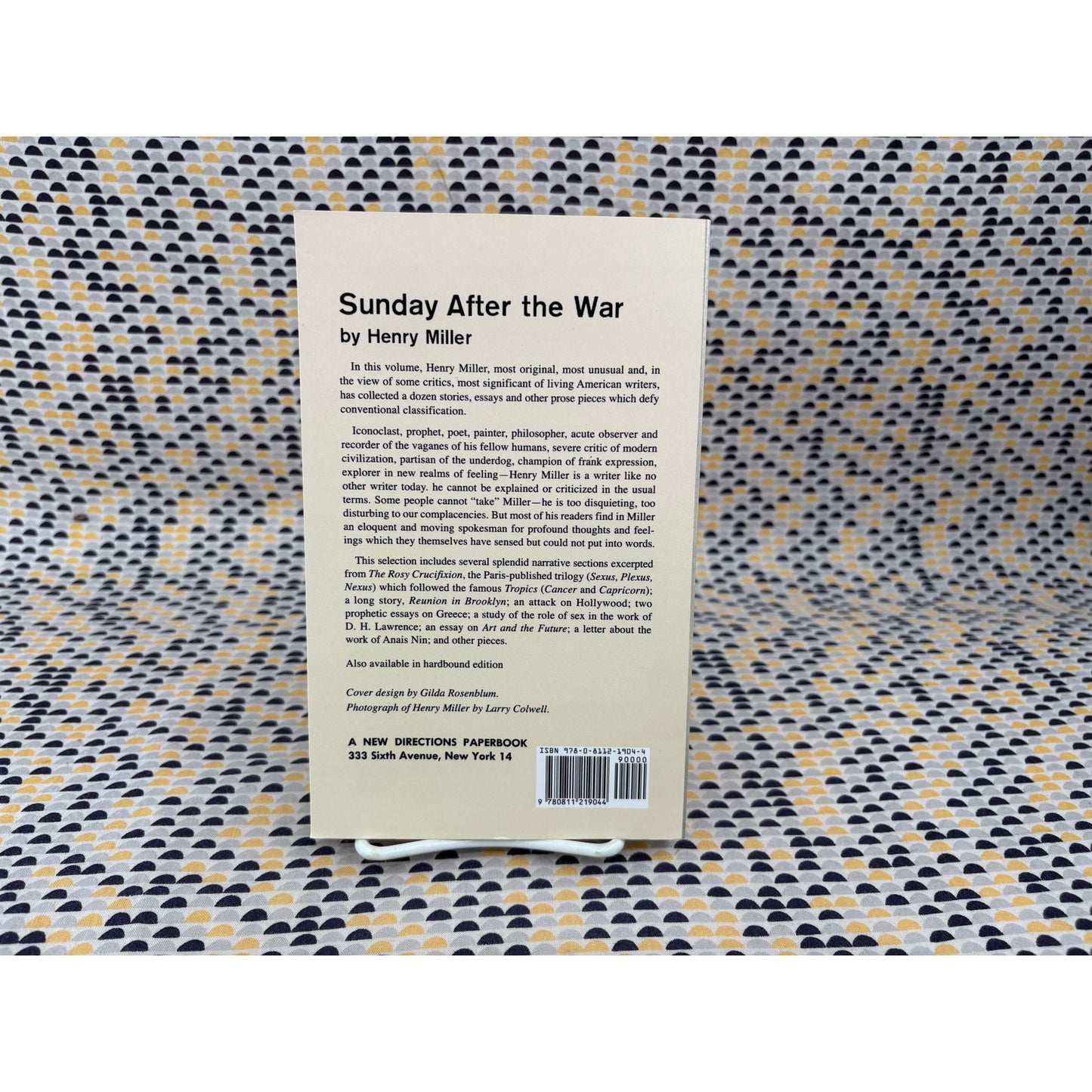 Sunday After The War - Henry Miller - Vintage Paperback Book - New Directions Edition