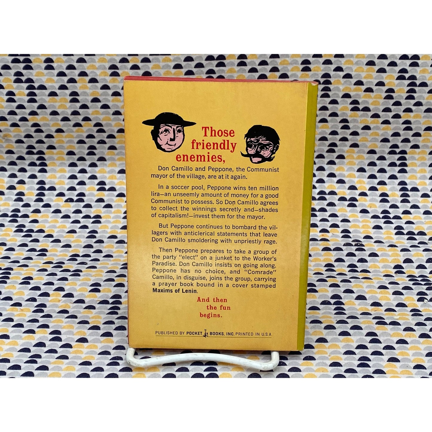 Comrade Don Camillo - Giovanni Guareschi - Vintage Paperback Book Pocket Edition