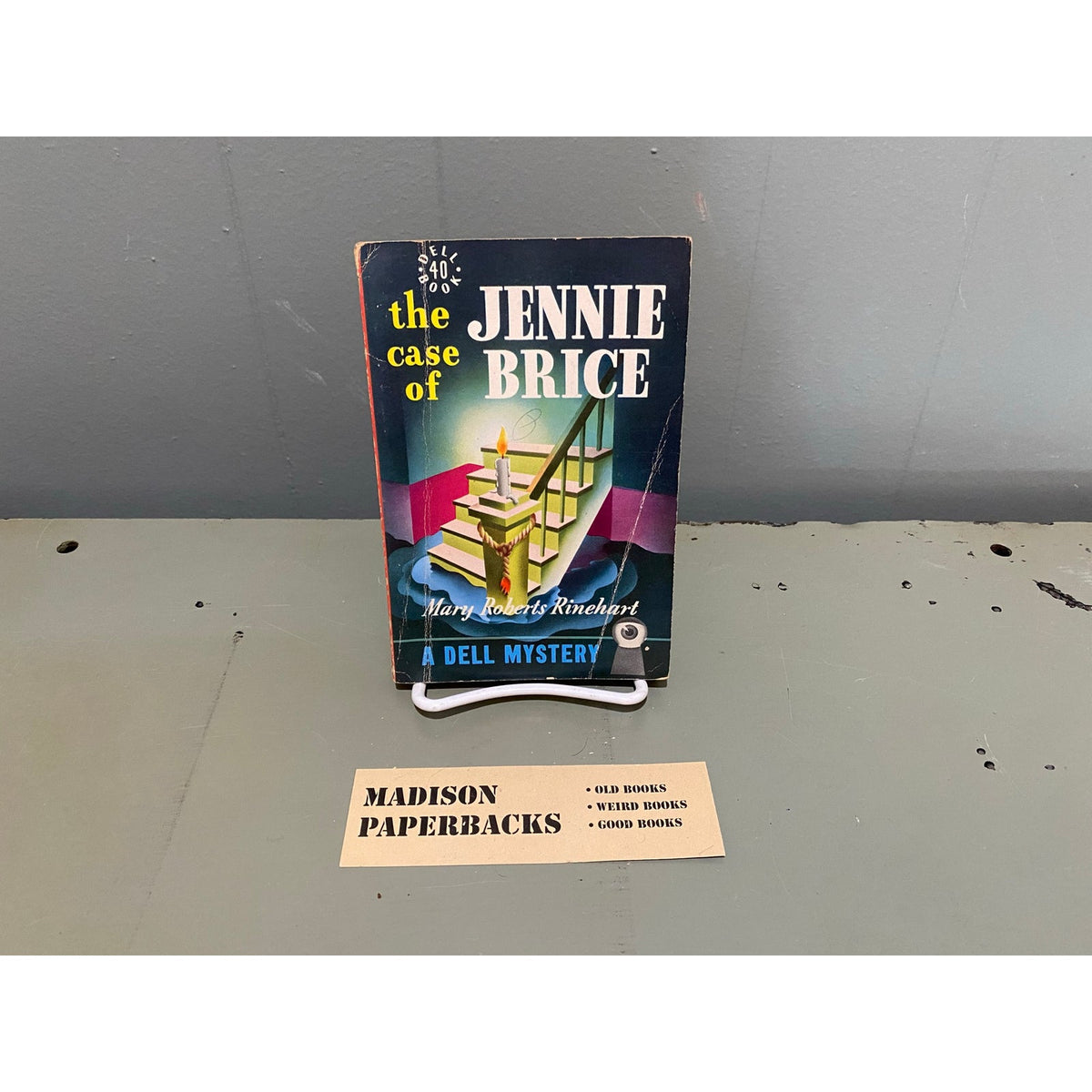 The Case of Jennie Brice - Mary Roberts Rinehart - Dell Mystery 40 - Mapback - Vintage Paperbacks