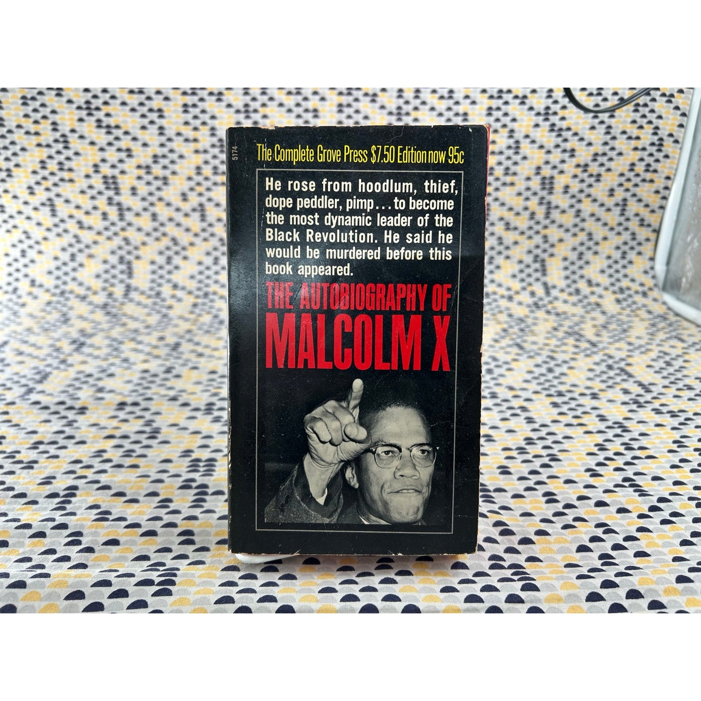 The Autobiography of Malcolm X - Vintage Paperback Book - Evergreen Black Cat Edition