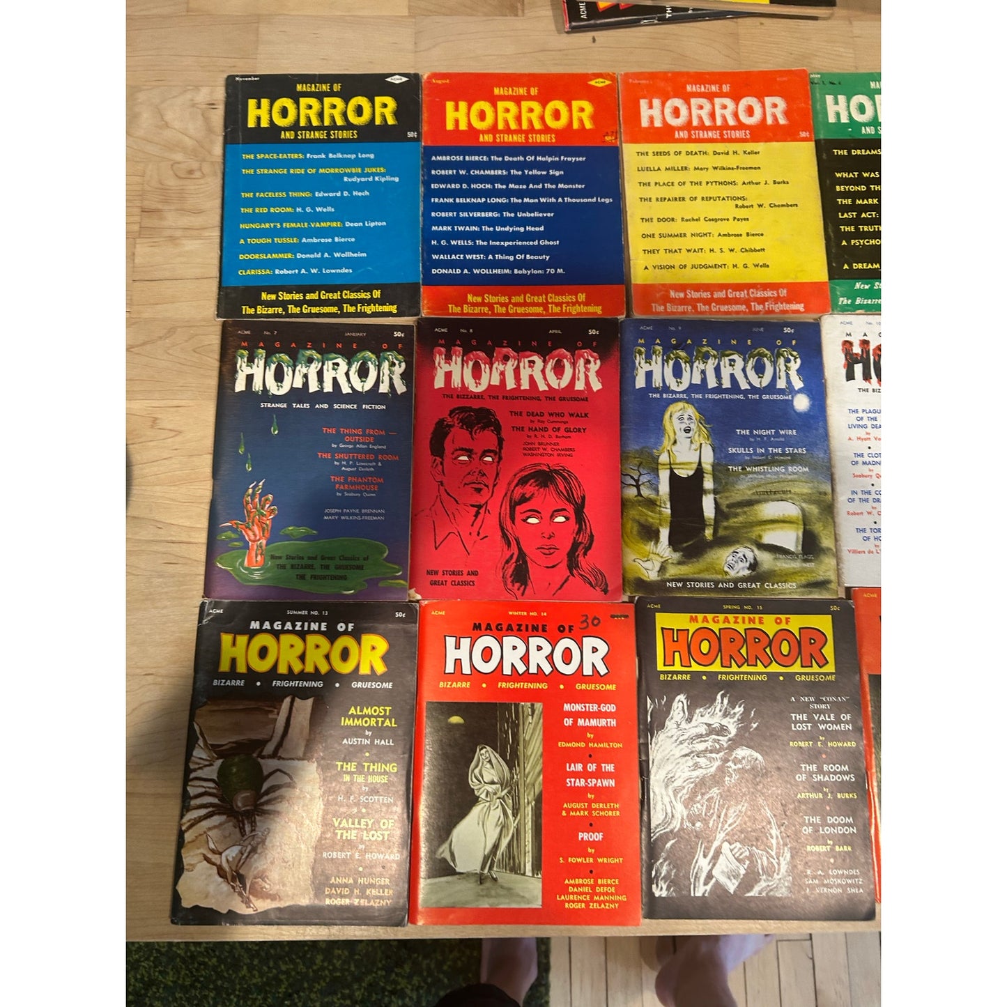Acme Magazine of Horror - Weird Terror - Famous Science Fiction - Bizarre Fantasy - Complete Sets