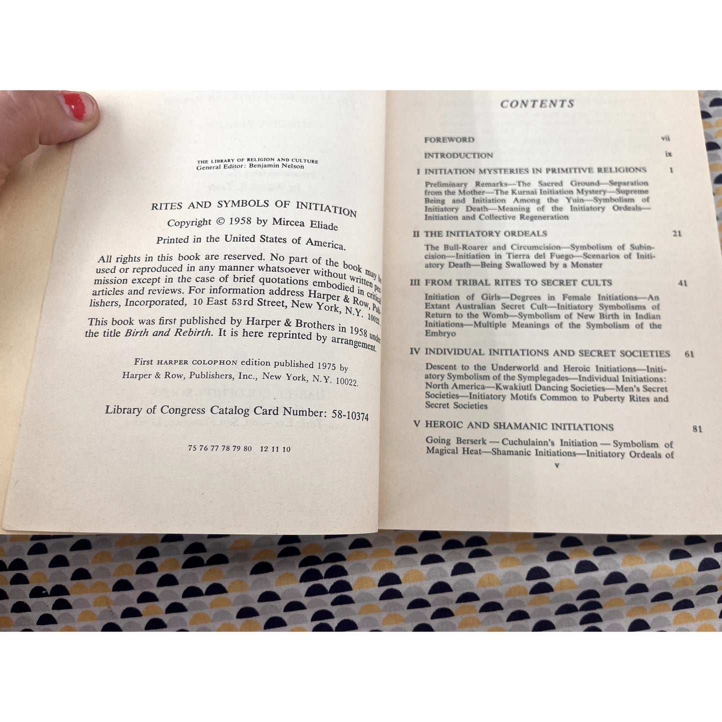 Rites and Initiation: The Mysteries of Birth and Rebirth - Mircea Eliade - Harper Colophon Books - Paperback