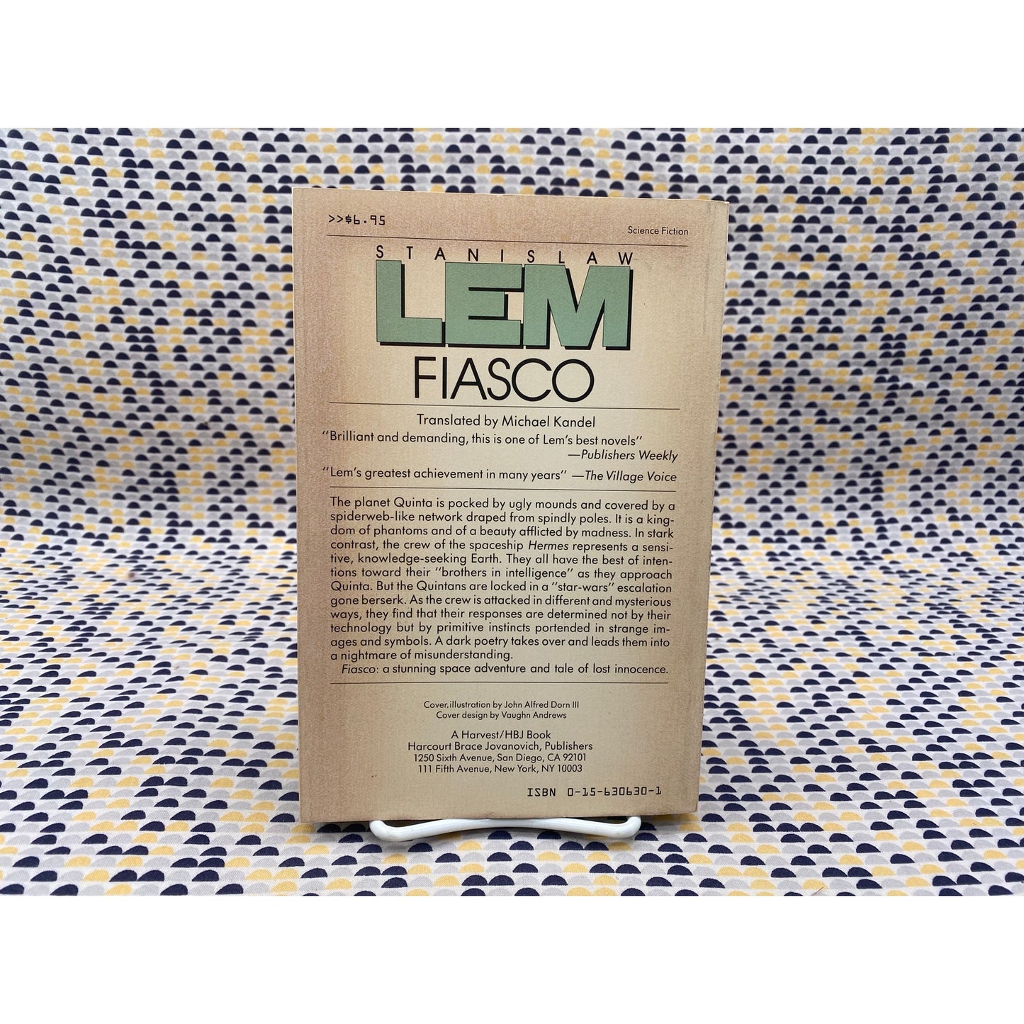 Fiasco - Stanislaw Lem  - Vintage Paperback Book  - Harvest Edition
