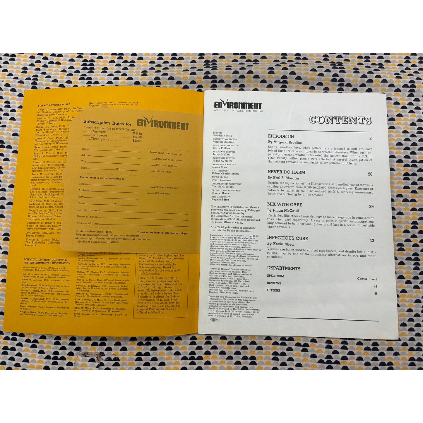 Environment Magazine  - January 1971 - Vintage Ecology