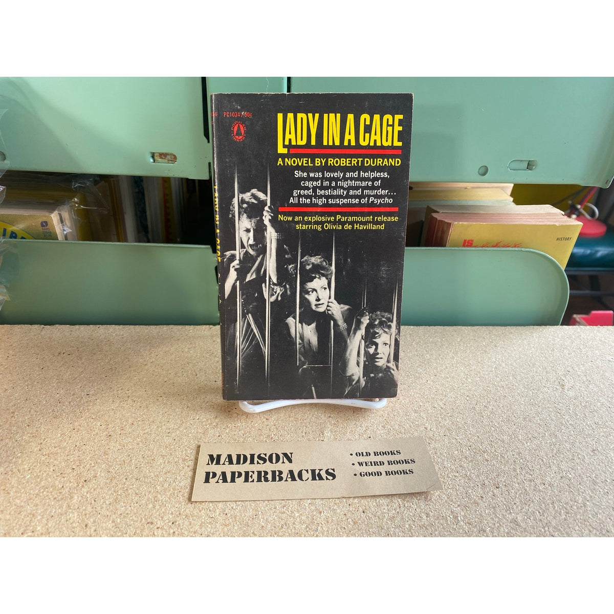 Lady in a Cage - Robert Durand - Popular Library - Movie Tie-In Edition