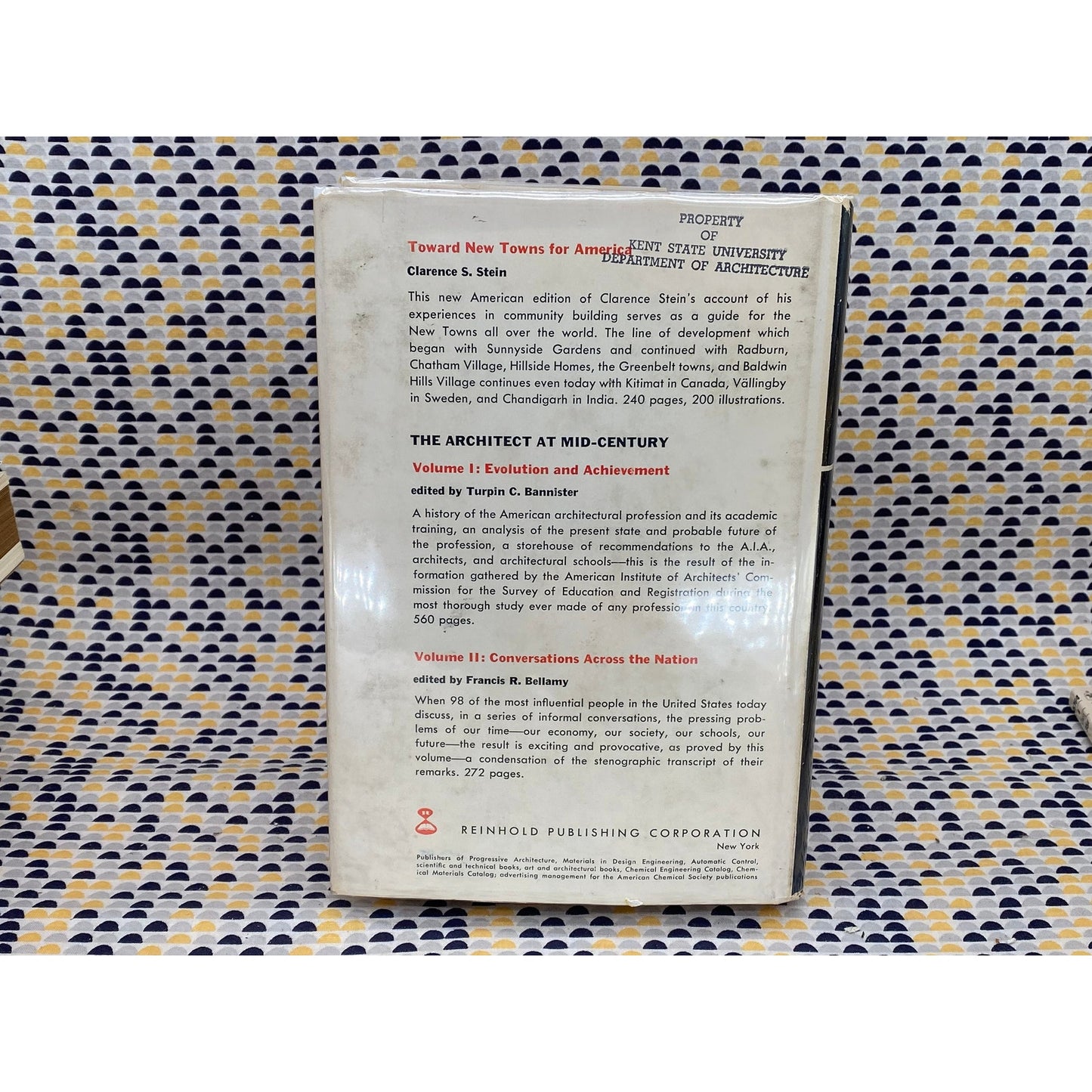 Eliel Saarinen - The City - Reinhold Publishing Company - EX LIBRARY Copy