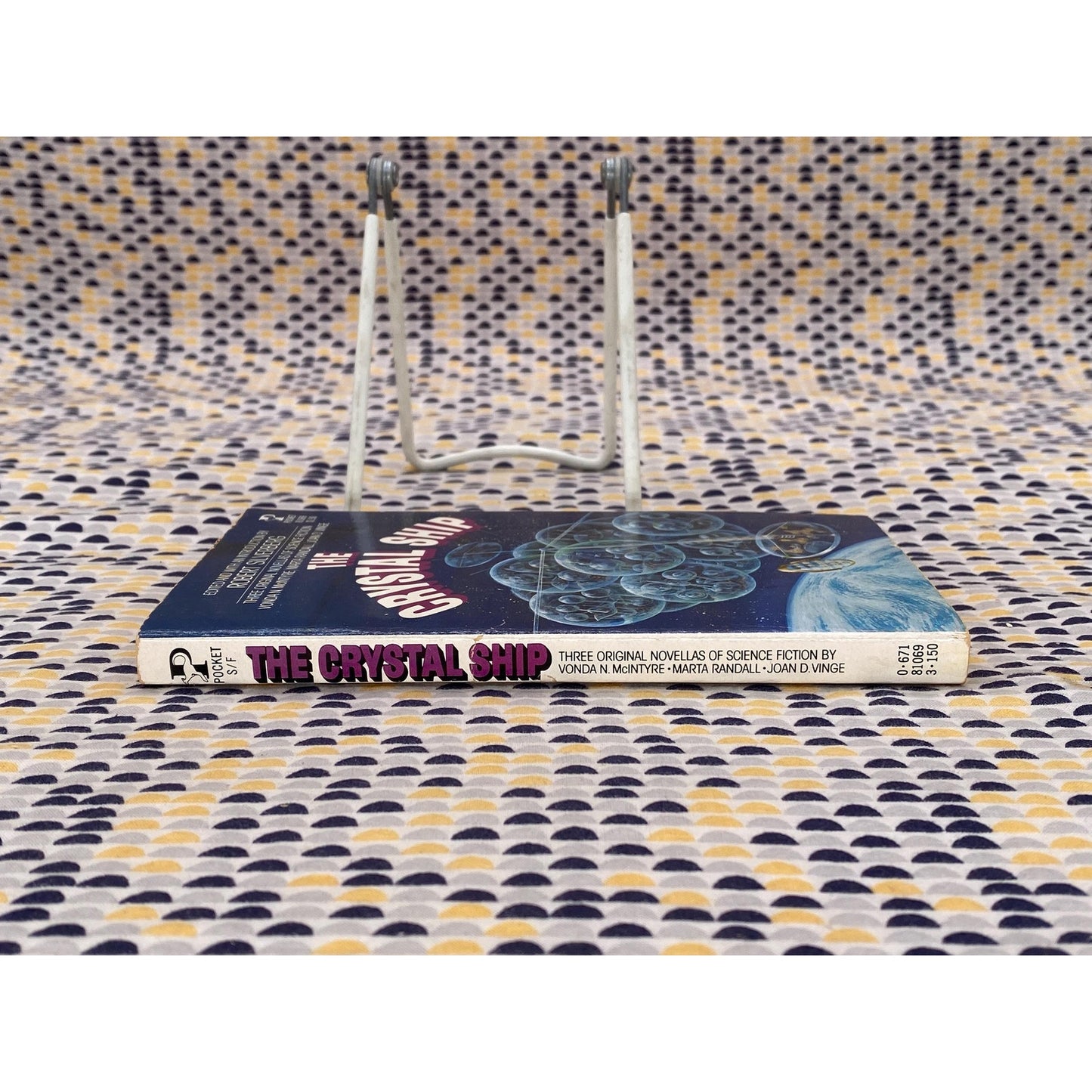 The Crystal Ship: Three Original Novellas Of Science Fiction - Robert Silverberg , editor - Vintage Paperback Book - Pocket Books Edition