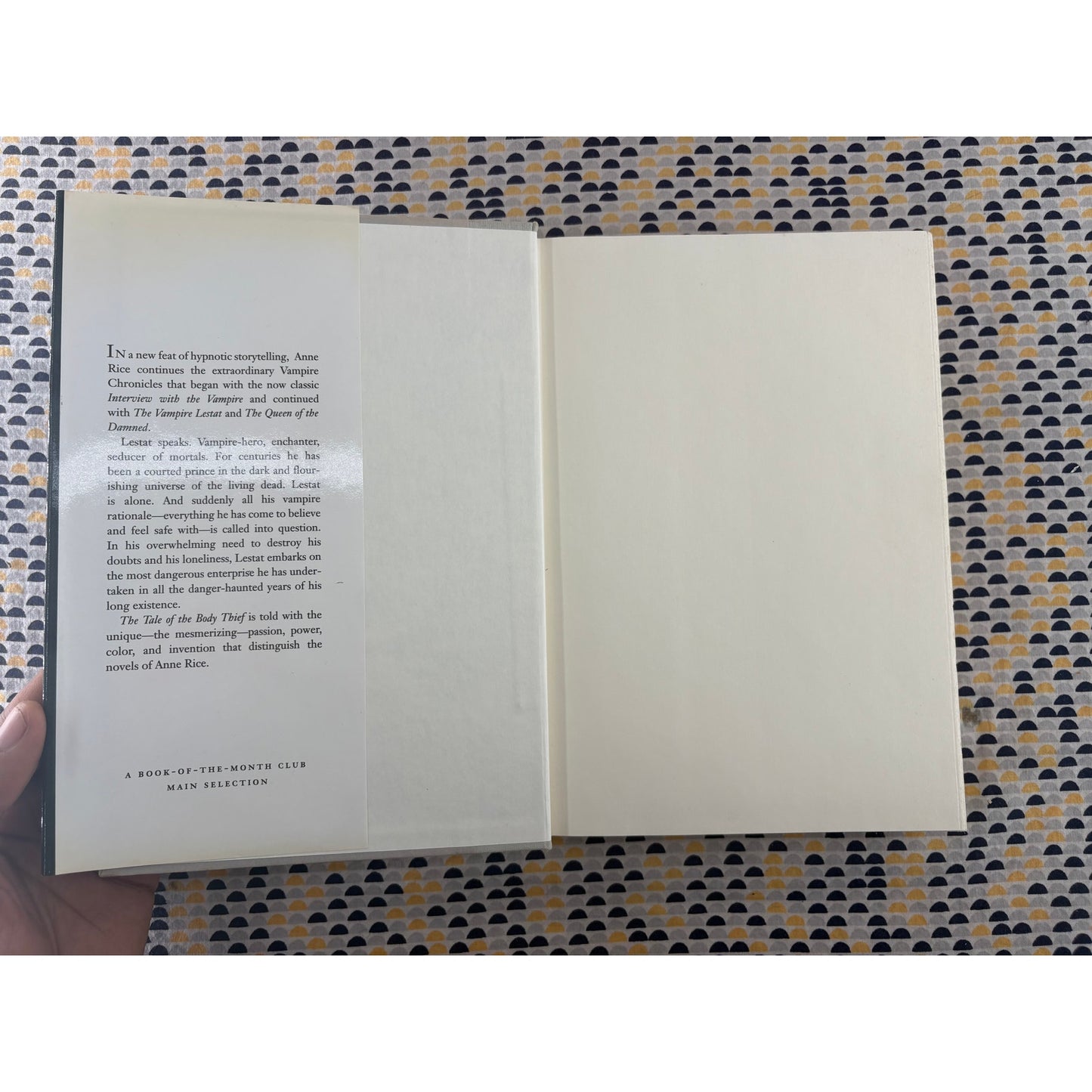 The Tale Of The Body Thief - Anne Rice - Knopf - Hardcover - 1st Edition