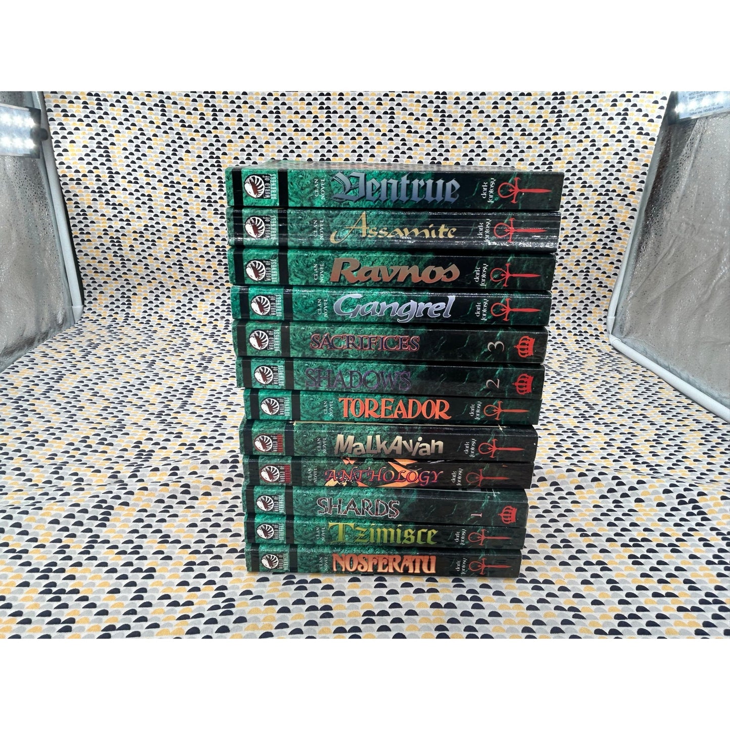 Vampire The Masquerade  - Lot Of 12 - Clan Novels -  Paperback  Books - Clad Losombra