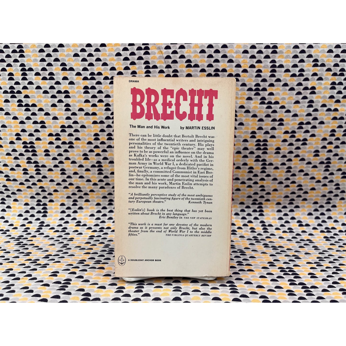 Brecht - Martin Esslin - Doubleday Anchor Books - Paperback