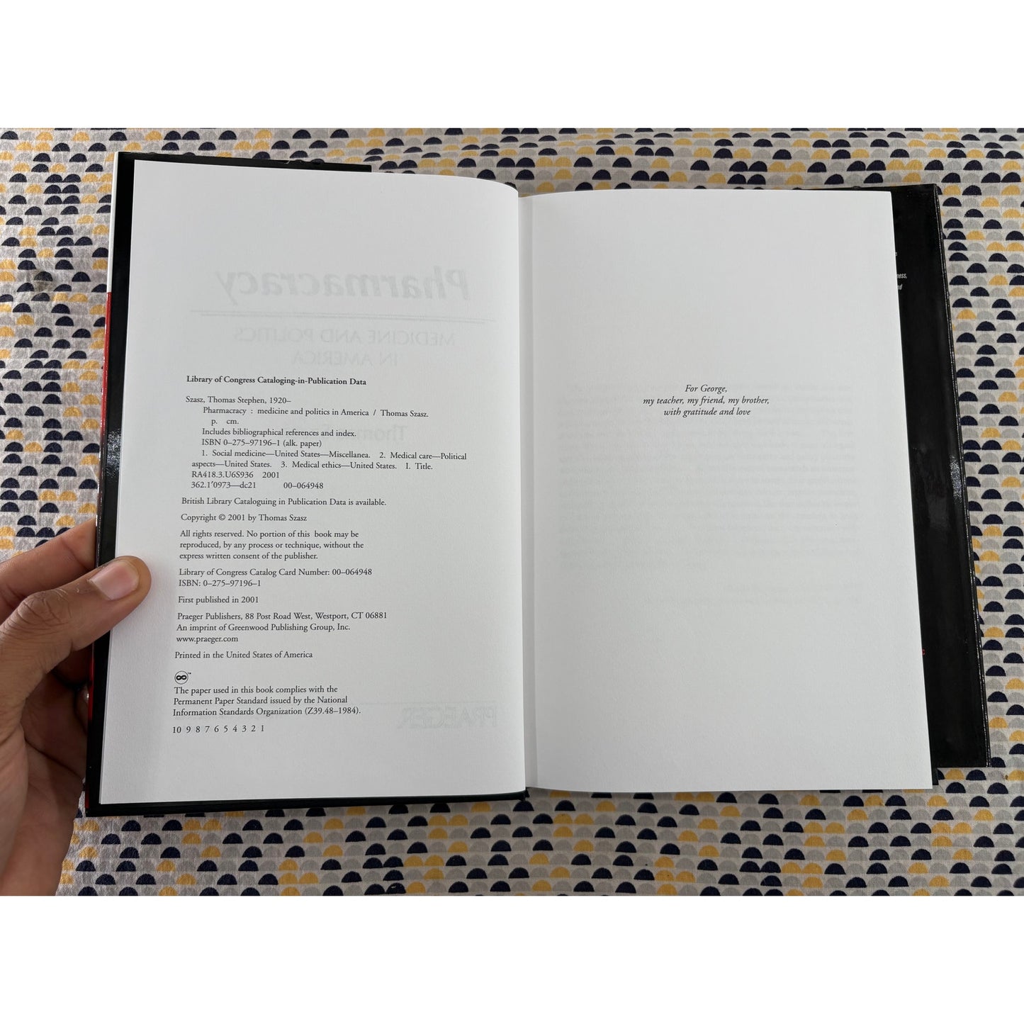 Pharmacracy - Thomas Szasz - Praeger - Hardcover
