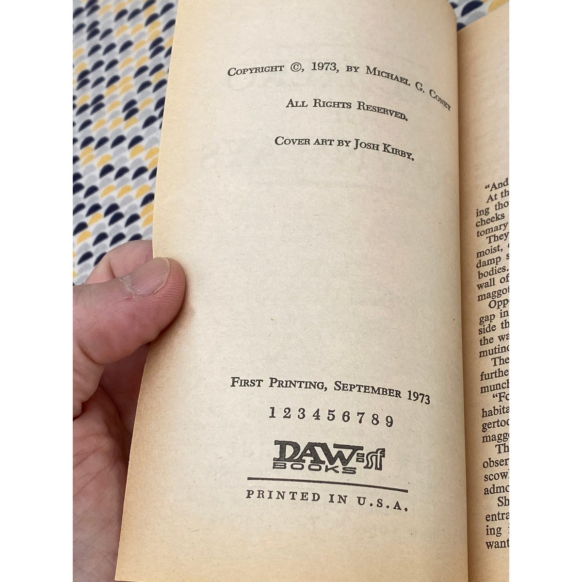 The Hero Of Downways - Michael G. Coney - Vintage Paperback Book - Daw Edition