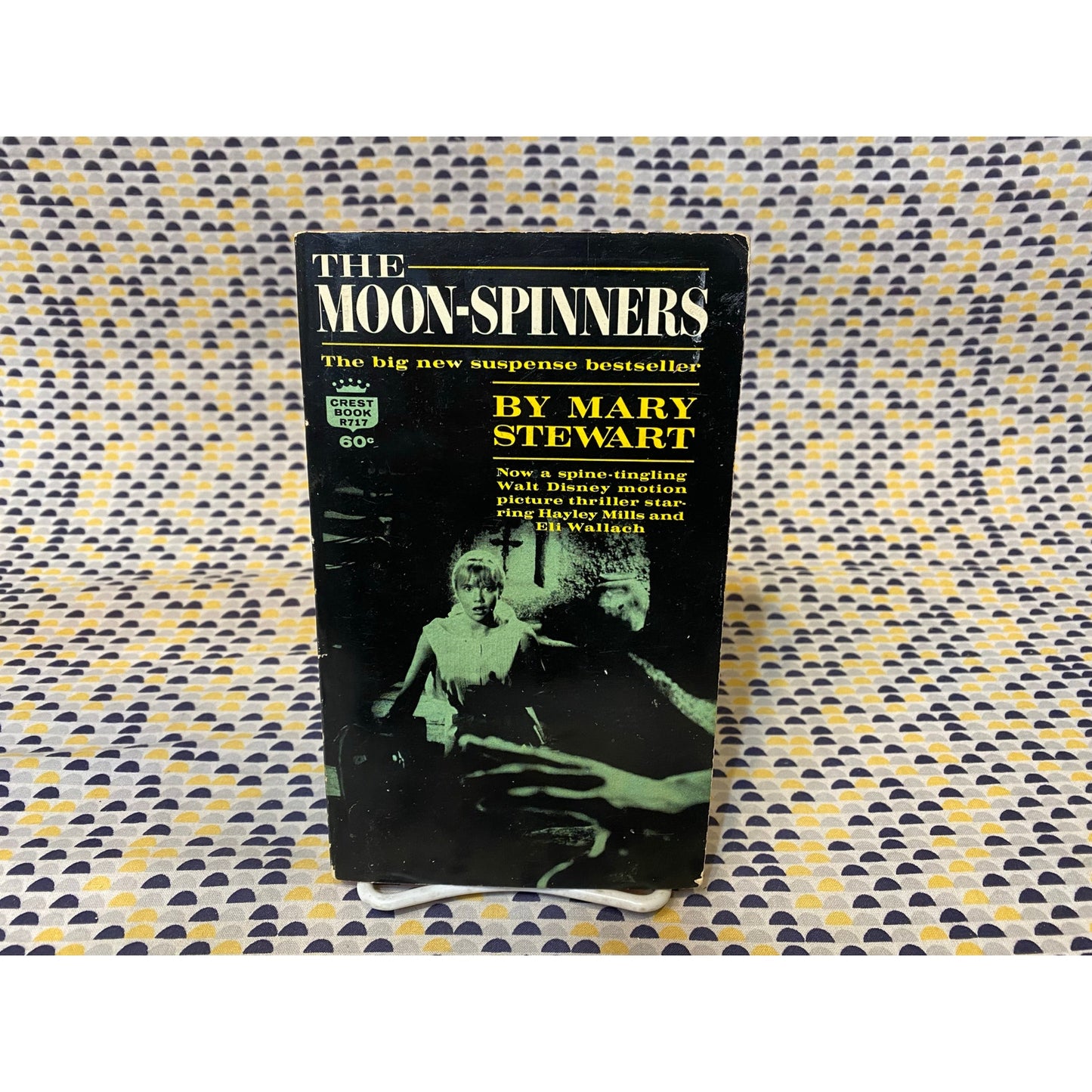The Moon-Spinners - Mary Stewart - Walt Disney Movie Tie-In - Vintage Paperback Book - Crest/Fawcett World Library Edition