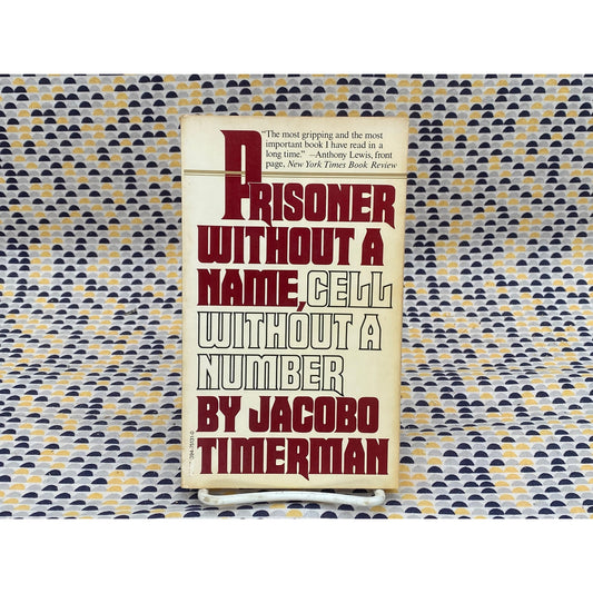 Prisoner Without A Name, Cell Without A Number - Jacobo Timerman - Vintage Paperback Book - Vintage/Random House Edition