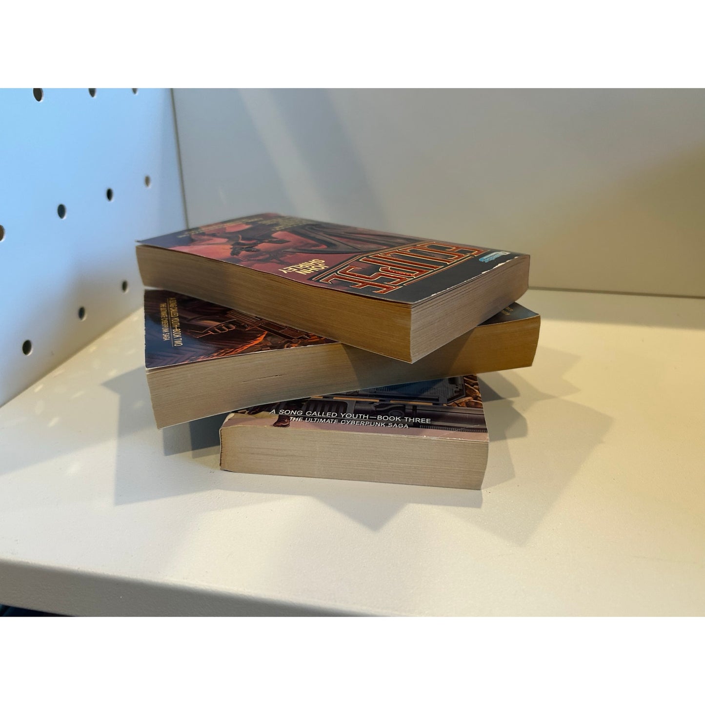 John Shirley - Song Called Youth Trilogy - Eclipse Penumbra Corona - 3 book set - Questar 1st Prints
