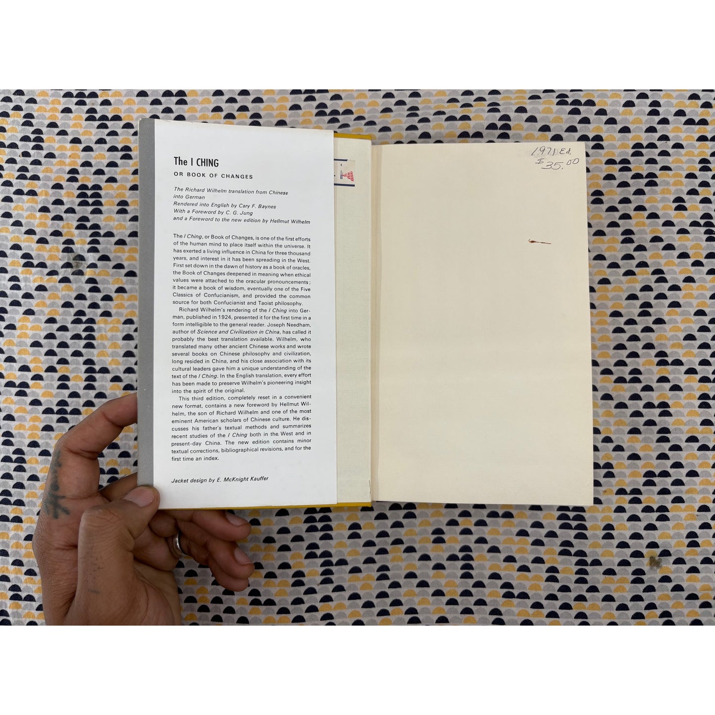 The Iching - I Ching - Cary F. Baynes - Princeton University - Hardcover