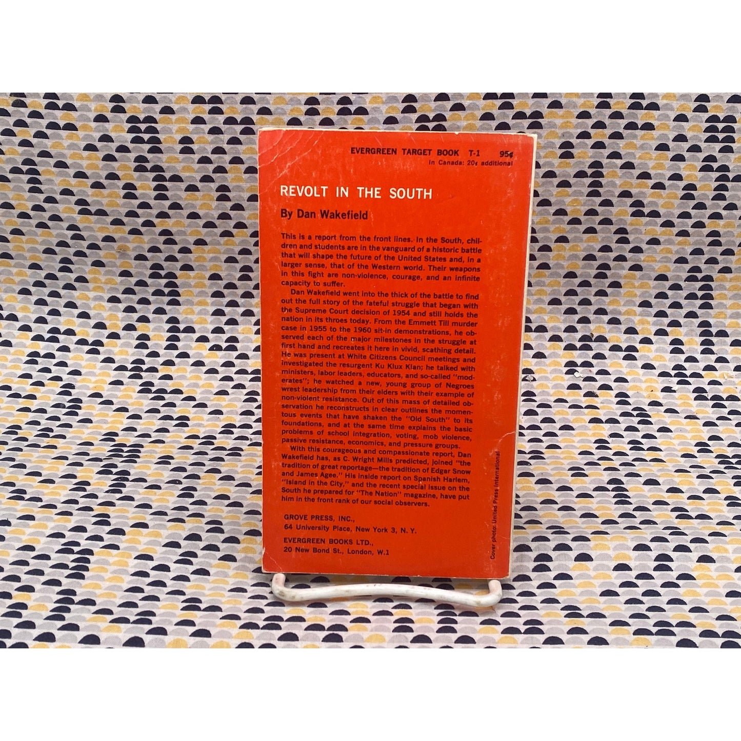 Revolt In The South - Dan Wakefield - Evergreen Target/Grove Press Edition