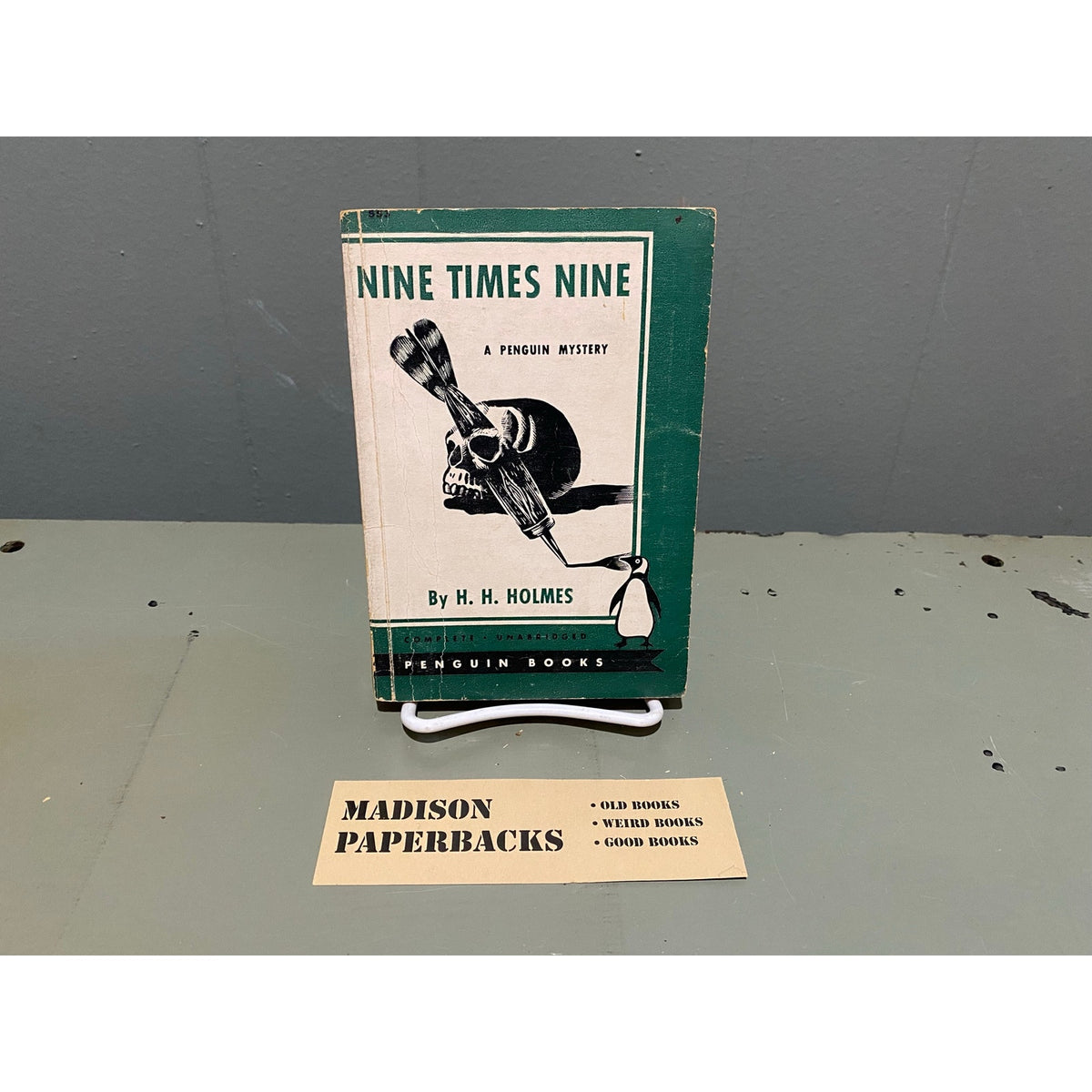 Nine Times Nine - H.H. Holmes (Anthony Boucher) - Penguin Mystery 553 - Vintage Paperbacks
