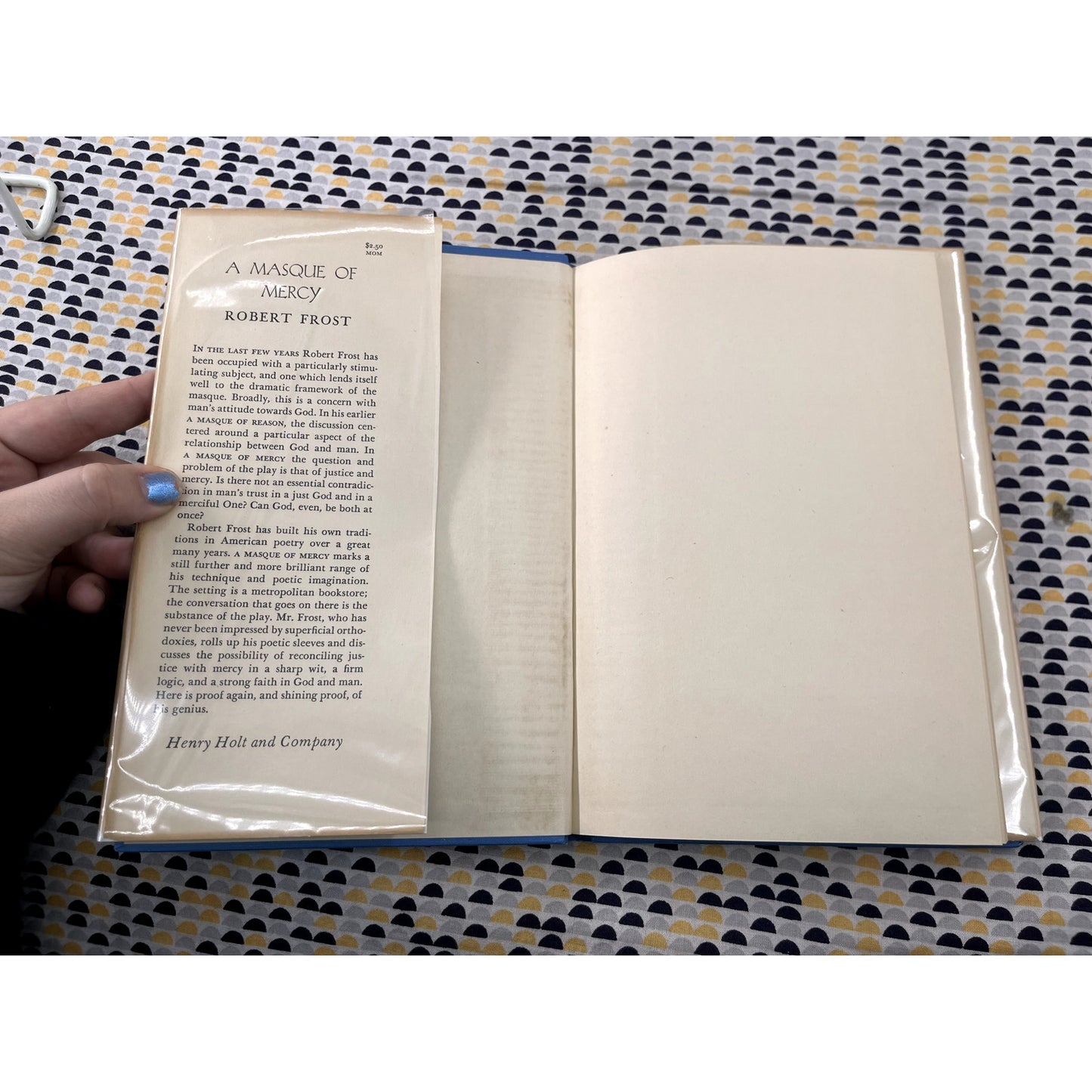 A Masque of Mercy - Robert Frost - Henry Holt & Company - Hardcover