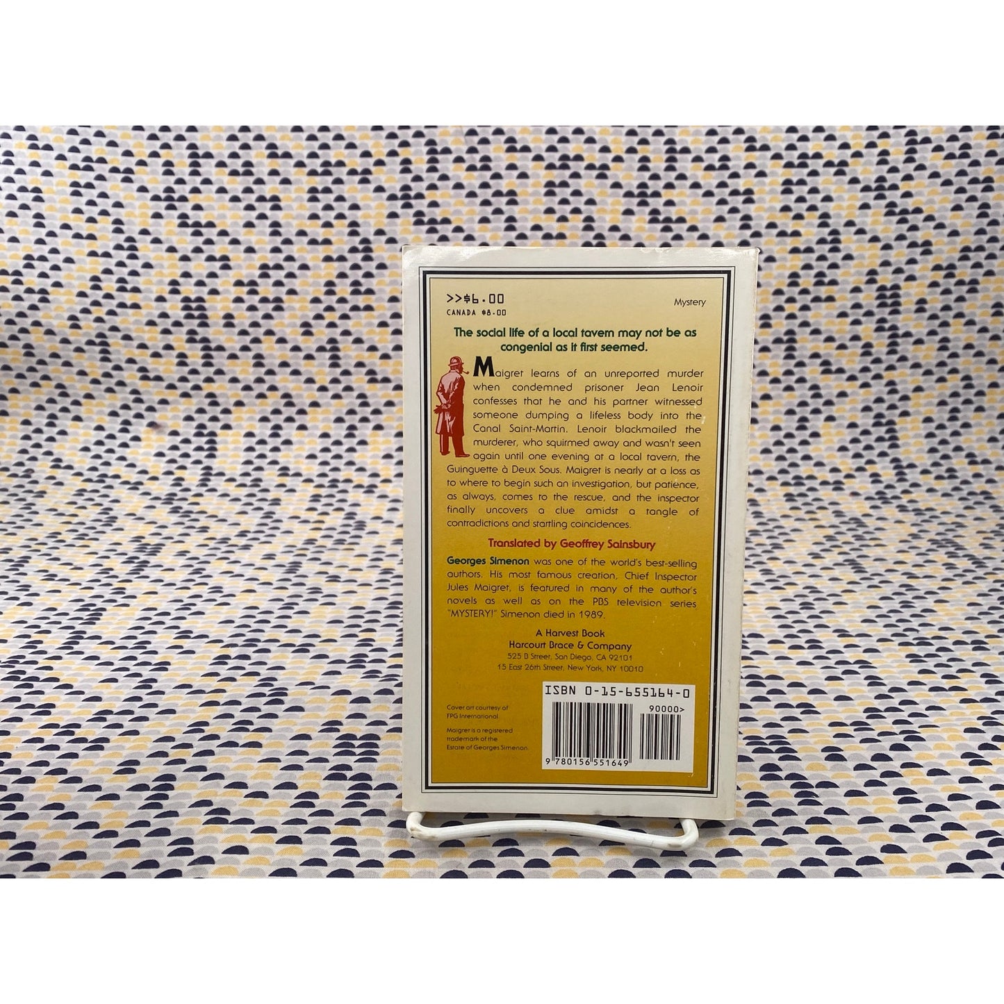 Maigret and the Tavern by the Seine - Simenon - Harvest/HBJ - Paperback