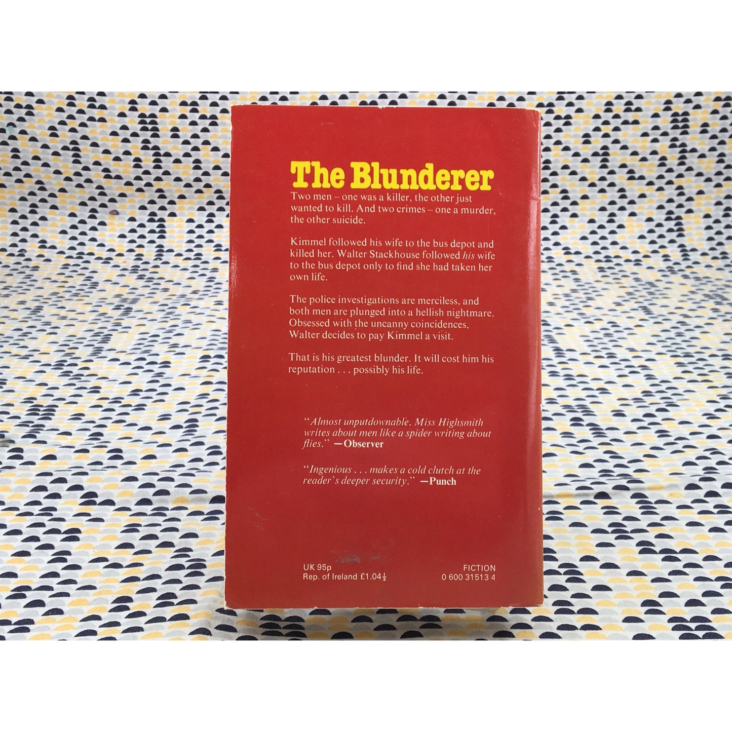 The Blunderer - Patricia Highsmith - Hamlyn - Paperback