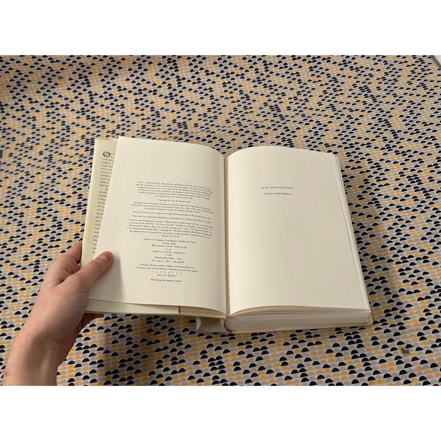 White Teeth - Zadie Smith - Random House - Hardcover - 1st Edition, 1st Print