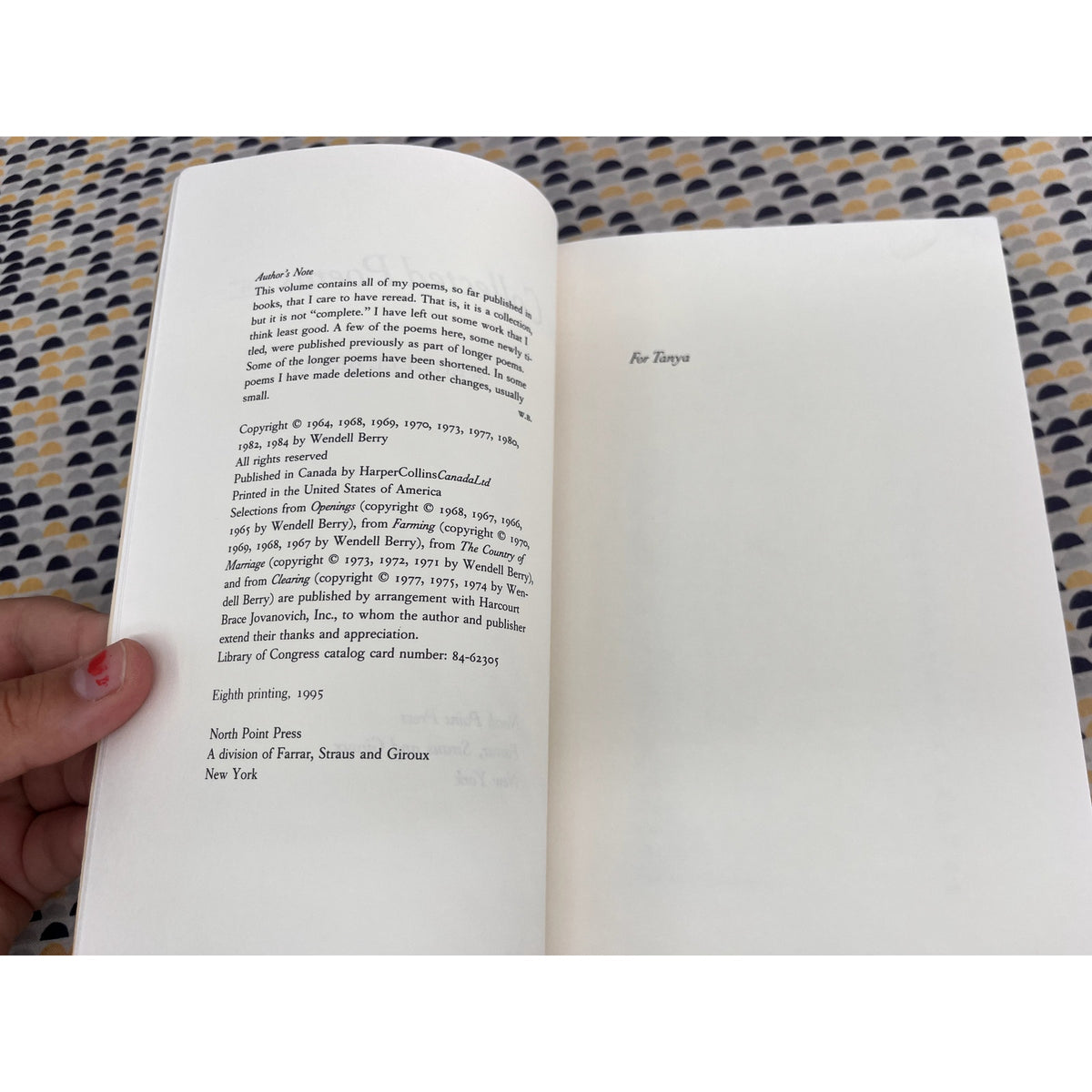 SIGNED COPY - Wendell Berry: Collected Poetry - North Point Press - Paperback