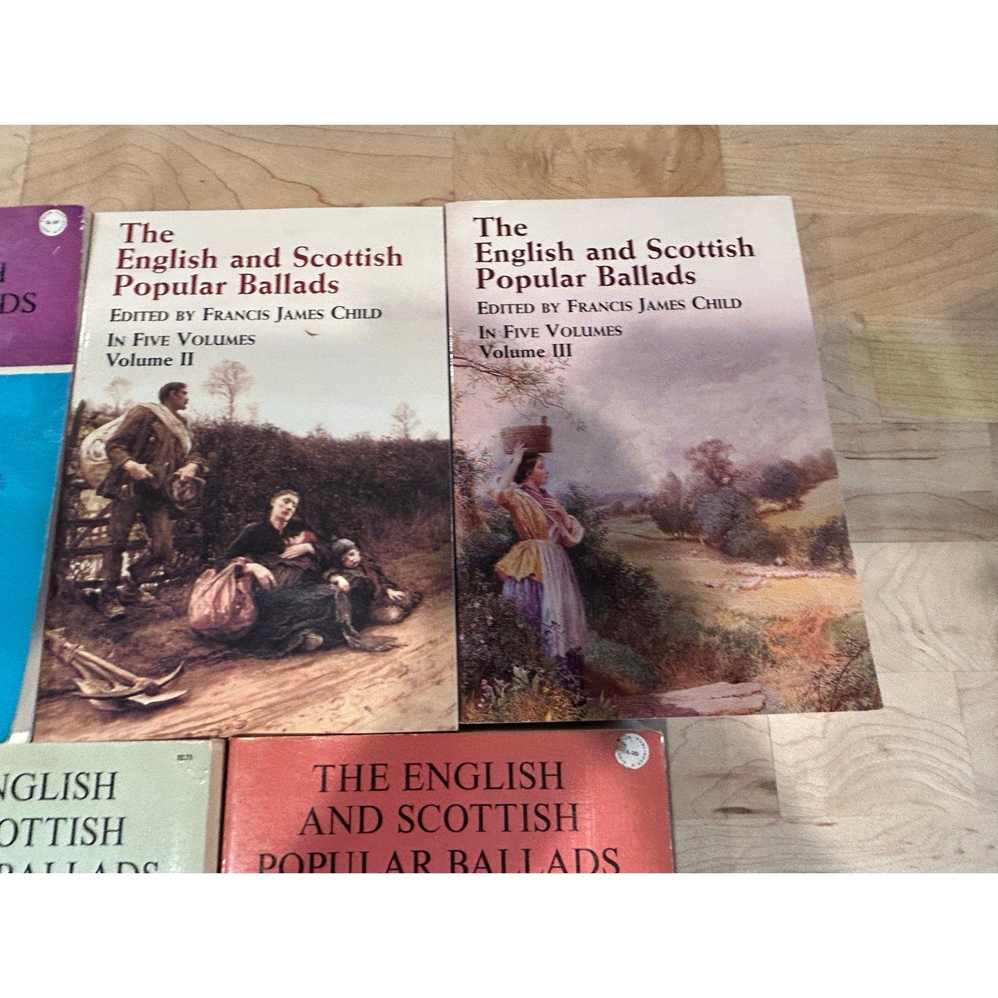 The English and Scottish Popular Ballads - 5 Volume Set - Vintage Paperbacks