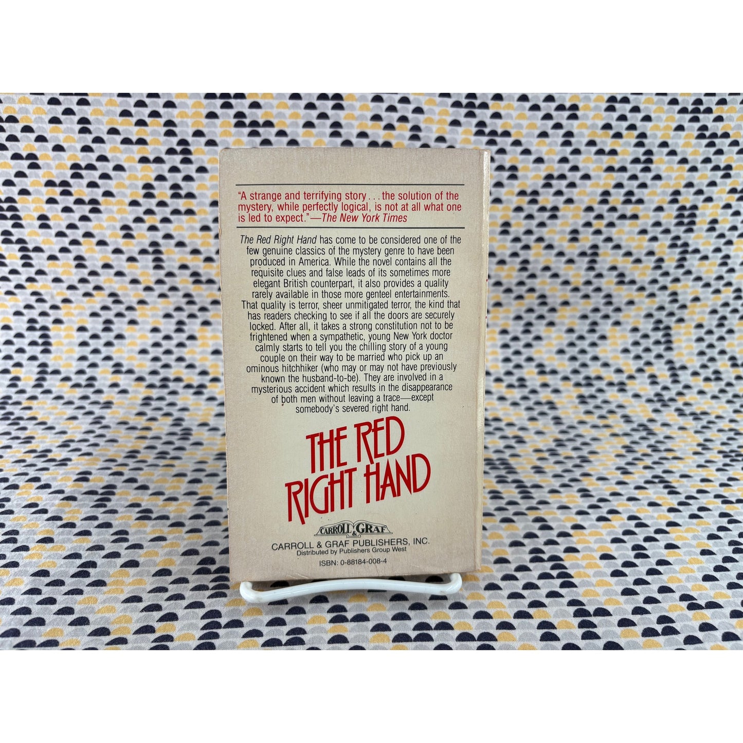 The Red Right Hand - Joel Townsley Rogers - Carrol & Graf - Paperback