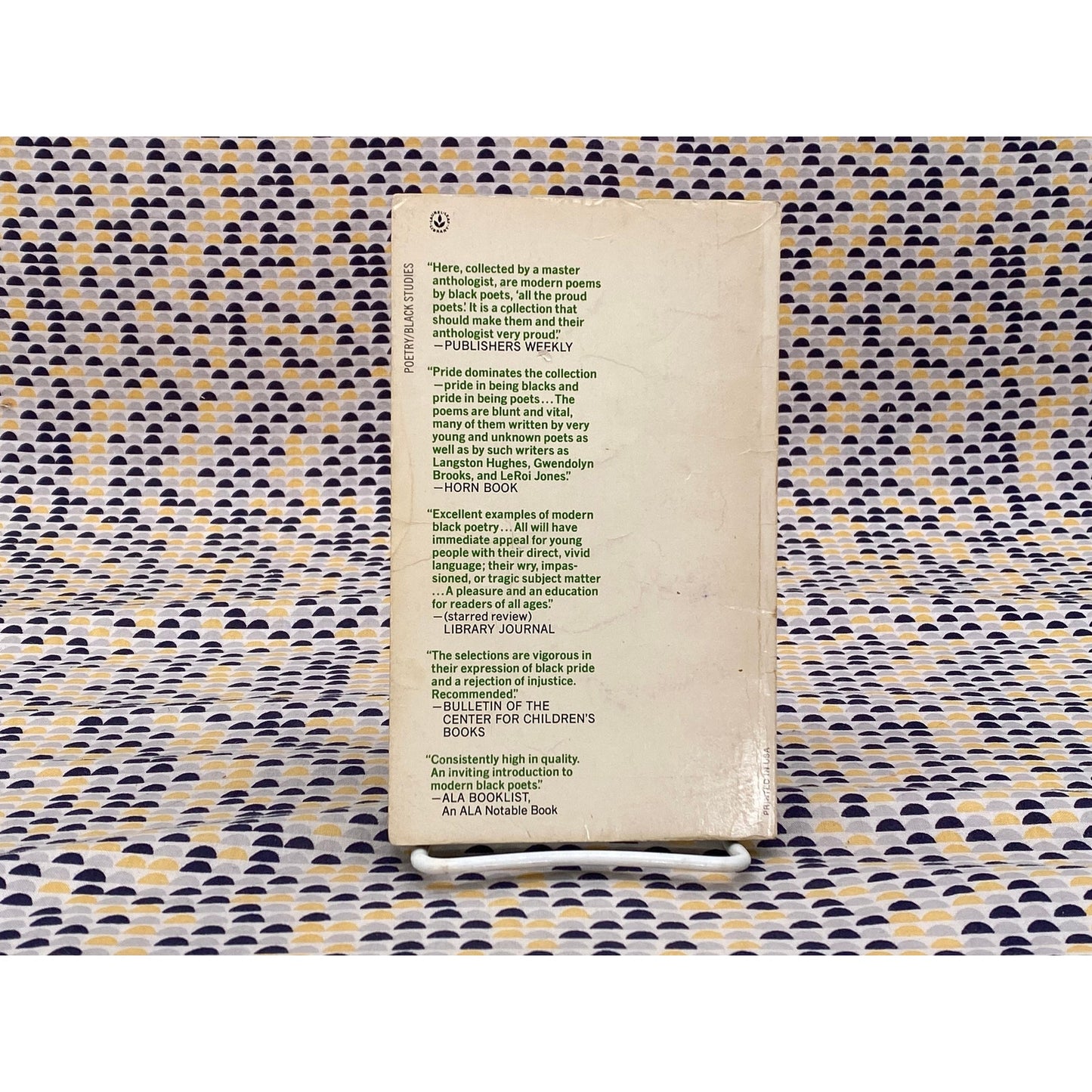 Black Out Loud - Arnold Adoff, editor - Dell Edition - Leo & Diane Dillon Cover