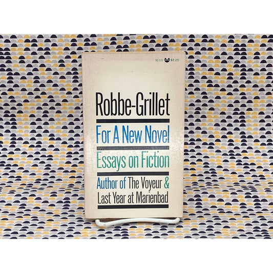 For a New Novel - Essays on Fiction - Alain Robbe Grillet - Evergreen Black Cat