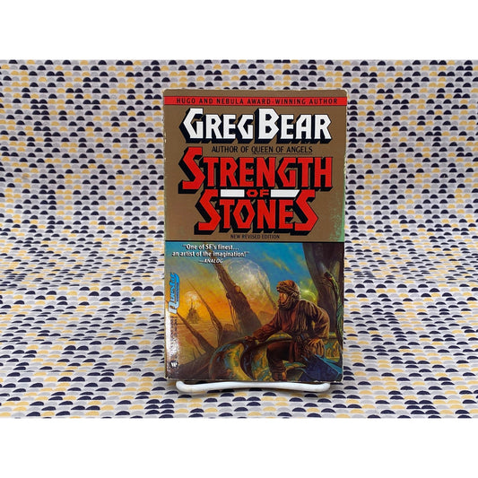 Strength Of Stones - Greg Bear - Vintage Paperback Book - Warner Books Edition